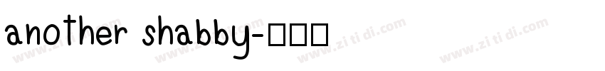 another shabby字体转换